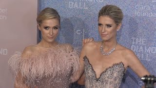 Paris and Nicky Hilton at the 2018 Diamond Ball in New York [upl. by Nodmac]