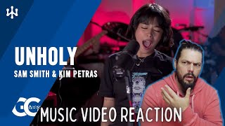 Gigi De Lana  Unholy Sam Smith and Kim Petras Cover  First Time Reaction [upl. by Ikcim]