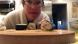 How to Make Easy amp Delicious Sushi Rolls Using Leftovers  Little Kosher Lunch [upl. by Ytsirc]