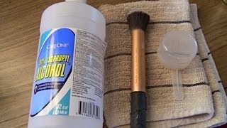 Overview How I clean my brushes w rubbing alcohol [upl. by Nestor900]