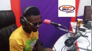 Strongman  freestyle at Ultimate 1069 FM  Ghanas RAP Threat [upl. by Einiffit373]