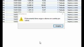 Solución al error quotEl documento tiene cargo o abono en cuentas por cobrarquot al cancelar una factura [upl. by Cannon]