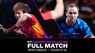 FULL MATCH  Lin Gaoyuan vs Benedikt Duda  MS R32  WTTMontpellier 2024 [upl. by Seraphina]