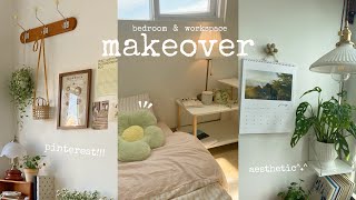 Aesthetic room makeover 2024🌷pinterest inspired🎁 [upl. by Eisteb147]