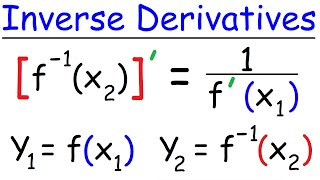 Derivatives of Inverse Functions  Calculus [upl. by Blau]