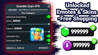 Stumble Guys Mod APK v102024 Unlimited MoneyGems Unlocked Emotes amp Skins Free Shopping [upl. by Aserehc]