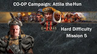 Attila the Hun  The Catalaunian Fields Mission 5 CoOp Campaign HARD [upl. by Alviani]