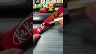 Drawing KitKat on the space bar shorts diy art tiktok trending keyboard [upl. by Aicarg857]