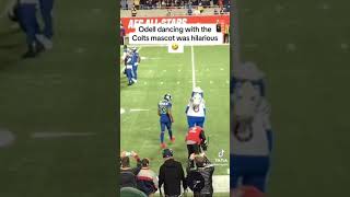 ODell doing the Juju with the Colts mascot [upl. by Guise747]