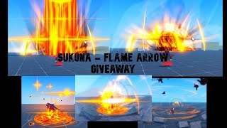 Sukuna  Flame Arrow Giveaway  Roblox Studio [upl. by Quillan]