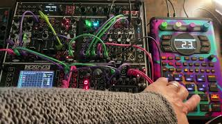 Eurorack Modular  SP404 MK2 Techno Jam [upl. by Sofie]