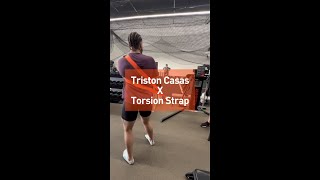 Triston Casas Working the Torsion Strap [upl. by Audry]