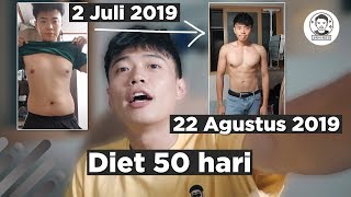 HASIL DIET 50 HARI MAKAN DAN OLAHRAGANYA❓ [upl. by Oremor]