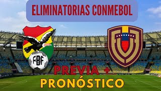 Previa Y PRONÓSTICO del Bolivia vs Venezuela ⚽  eliminatoriasconmebol conmebol futbol fifa [upl. by Clementine]