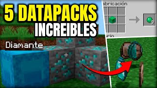 ✅ TOP 5 MEJORES DATAPACKS DE MINECRAFT 121 JAVA [upl. by Adyeren]