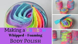 How to Make Neon Foaming Body PolishRainbow Sugar ScrubWhite Buoy Soaps [upl. by Dambro]