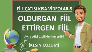 Fiilde Çatı  Oldurgan Fiil Ettirgen Fiil Farkı  Oldurgan Fiil  Ettirgen Fiil [upl. by Nede577]