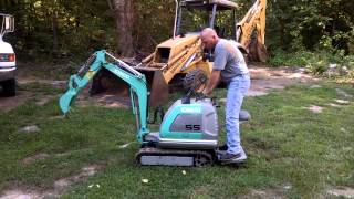 Kobelco mini micro Excavator SS1 [upl. by Angus]