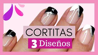 Las IDEAS para uñas cortas MÁS FÁCILESDiseños para Uñas Cortas 2024 Easy Short Nail ideas [upl. by Hamner]