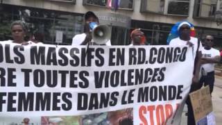 Hotel Ville de Courbevoie  La marche contre les viols en Afrique particulièrement en rdc [upl. by Poulter]