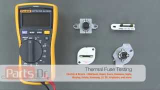 How To Test A Dryer Thermal Fuse For Continuity [upl. by Ahsinaj513]