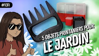 Timelapse impression 3D de 5 Objets UTILES pour le JARDIN  ☀️👩🏻‍🌾 [upl. by The692]