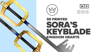 KEYBLADE 3D Print  Soras Kingdom Key Keyblade Replica  2 Styles [upl. by Akienahs845]