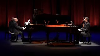 Astor Piazzolla Tangata played by Piano Duo Antithesis Petros Moschos and Dimitris Karydis [upl. by Neirual]