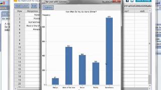 Bar Graphs and Pie Charts in StatCrunchmov [upl. by Eitten]