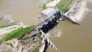 Wixom Lake and Edenville Dam after Dam Failure [upl. by Hanavas]