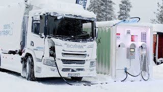 Først i Norge En eksklusiv prøvekjøring av det nyeste innen elektrisk tungtransport [upl. by Charlean]