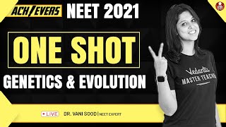 Genetics and Evolution In One shot  Biology Class 12  NEET 2021 Preparation  Vani Maam Biotonic [upl. by Most]