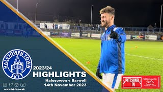 HIGHLIGHTS  Halesowen v Barwell 141123 [upl. by Berlauda]