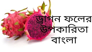 ড্রাগন ফলের উপকারিতা বাংলা। Dragon Foler Upokarita in Bangla। Benefits of Pitaya Fruit [upl. by Hnahk]