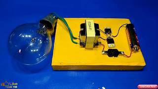 inverter 1 5v to 220v how to make inverter made to easy simple circuit new idea [upl. by Osicran]