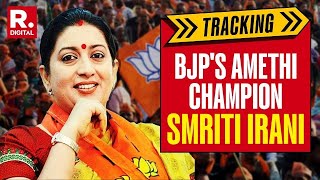 Republic Tracks BJPs Amethi Candidate Smriti Irani As She Goes On Rigorous Campaigning [upl. by Schargel854]