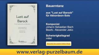 Bauerntanz Johann Sebastian Bach [upl. by Arbrab271]