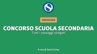 VIDEO TUTORIAL  Concorso scuola secondaria come fare la domanda tutti i passaggi spiegati [upl. by Naujaj]