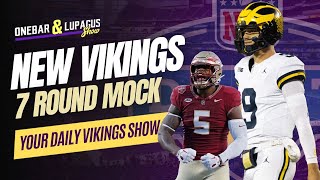 BRAND NEW Minnesota Vikings 7 Round 2024 NFL Mock Draft [upl. by Uamak482]