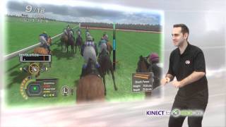 CHAMPION JOCKEY G1 JOCKEY amp GALLOP RACER  TUTORIAL WITH XBOX KINECT [upl. by Peppard]