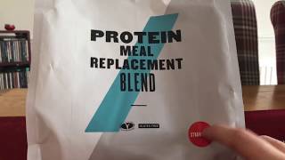 MYPROTEIN PROTEIN MEAL REPLACEMENT BLEND SHAKE REVIEW  STRAWBERRY [upl. by Nnylyma680]