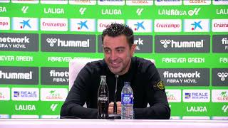 Xavi quotEl equipo ha hecho uno de los mejores partidos de la temporadaquot [upl. by Ellinnet796]