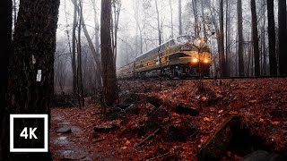 Relaxing Walk in Thunderstorm Binaural Rain and Nature Sounds for Sleep and Study  4k ASMR [upl. by Enitsahc629]