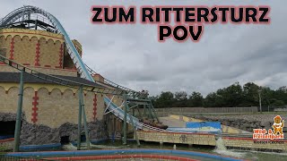 Zum Rittersturz POV Wildund Freizeitpark Klotten ABC Rides Super Flume  NonCopyright [upl. by Eydie796]