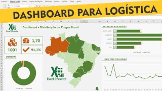 COMO FAZER DASHBOARD PARA LOGÍSTICA DASHBOARD EXCEL [upl. by Evante]