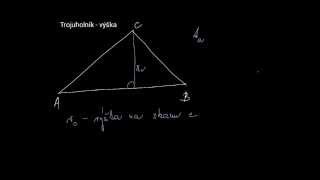 8R Geo 04 Trojuholník výška ortocentrum [upl. by Adnalahs]