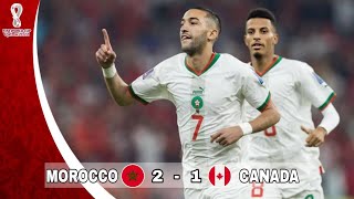 المغرب  كندا 21 كأس العالم قطر 2022 جنون المعلق خليل البلوشي جودة عالية 1080p [upl. by Niuqauj]