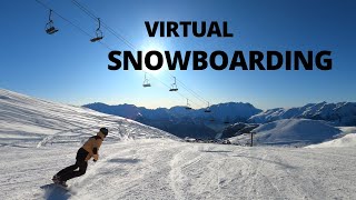 Snowboarding my Favourite run in Alpe dHuez  The Cheeky Marmotte [upl. by Ynnek671]