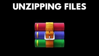 Zipping and Unzipping files with Winrar [upl. by Inait506]