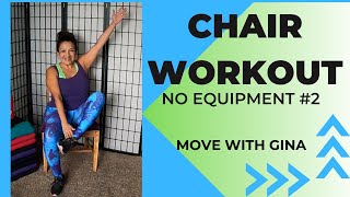 CHAIR WORKOUT NO EQUIPMENT 2 [upl. by Relly796]